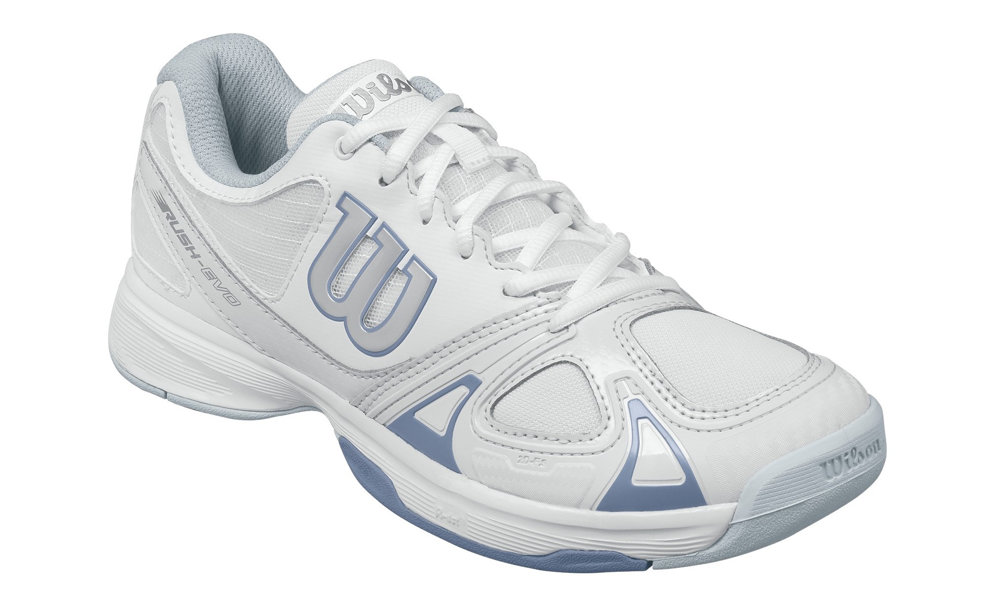 Wilson Rush Evo White/Stone Wash Tennis-Ladies Wilson Rush Evo White/Stone Wash Tennis-Ladies